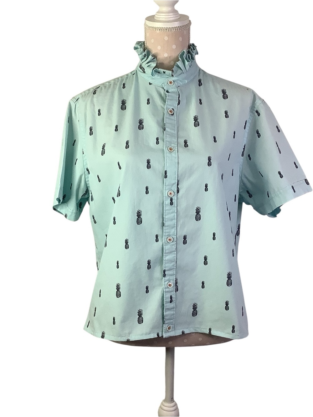 Denim & Flower Upcycled Shirt
